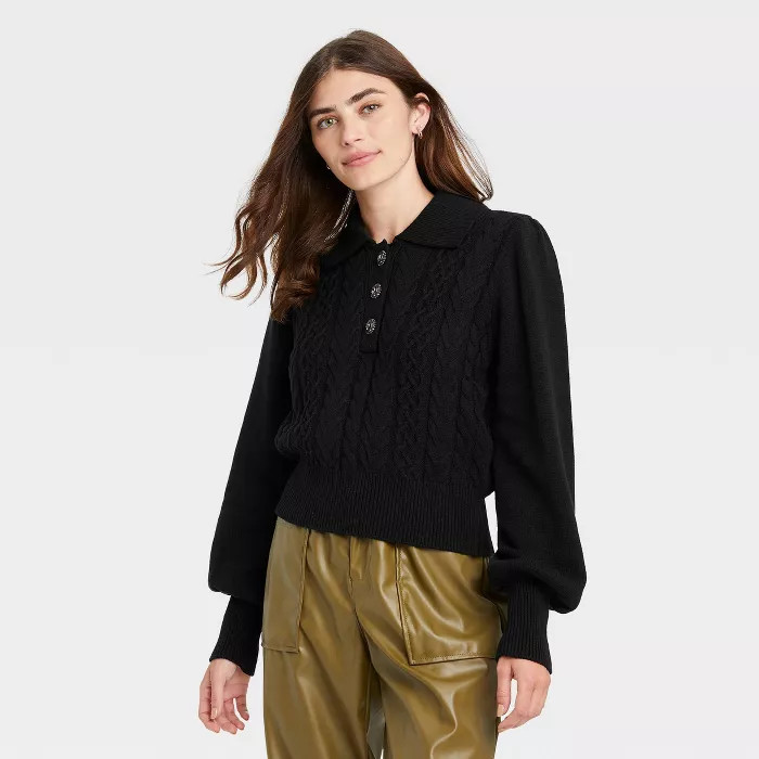 Women's Collared Pullover Sweater - Who What Wear™ | Target