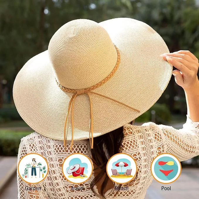 Sun Hats for Women UV Protection Wide Brim UPF 50 Foldable