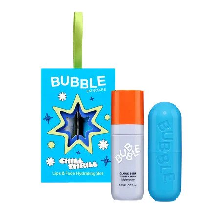 Bubble Skincare Chill Thrill Holiday Gift Set 2 pieces with Cloud Surf Moisturizer 10ml and Tell All Mint Message Lip Balm For All Skin Types | Walmart (US)