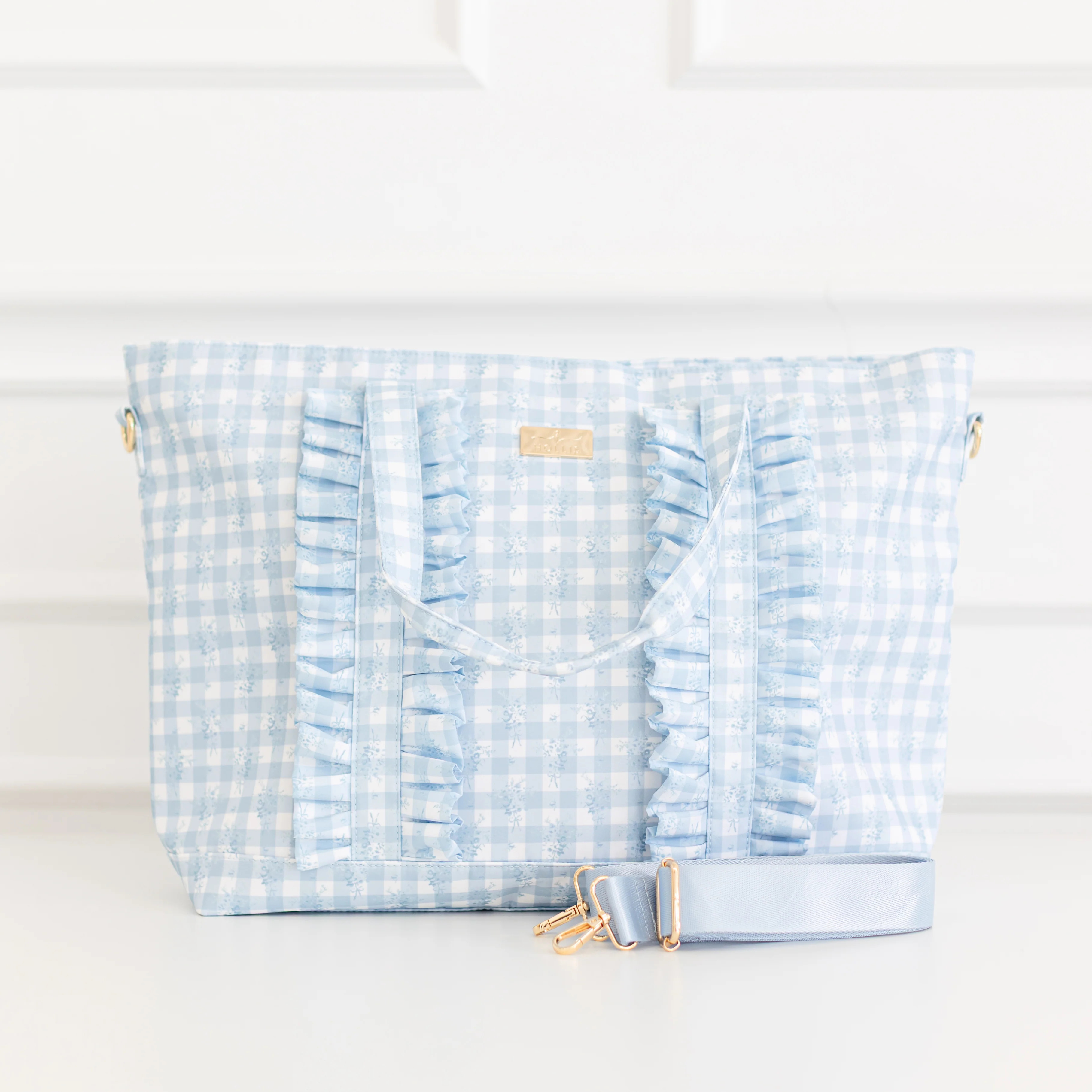 Ruffled Nylon Tote Bag | Hollis