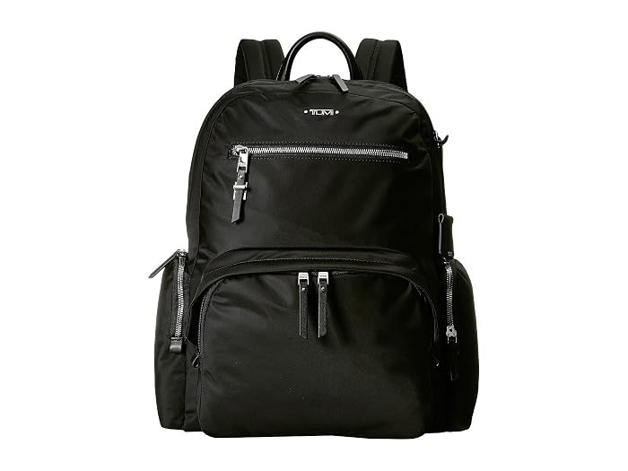 Tumi Voyageur Carson Backpack (Black/Silver) Backpack Bags | Zappos