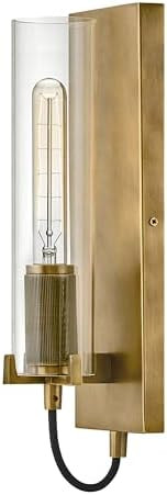 Hinkley Ryden Medium Indoor Single Light Wall Sconce, Heritage Brass Finish | Amazon (US)