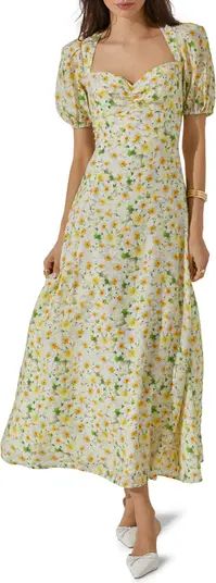 ASTR the Label Print Puff Sleeve Maxi Dress | Nordstrom | Nordstrom