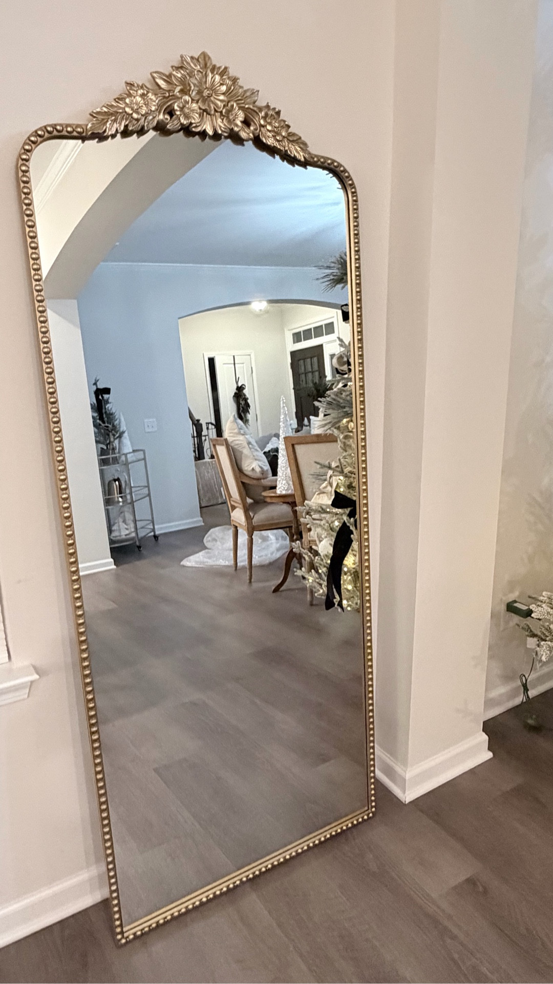 My heart melted watching my husband unwrap my birthday present. This gorgeous floor mirror is more than décor-it’s a reflection of love, growth, and everything we’re building together.

#blessed 
#birthdaygift 
#homeinspo 
#lovestory