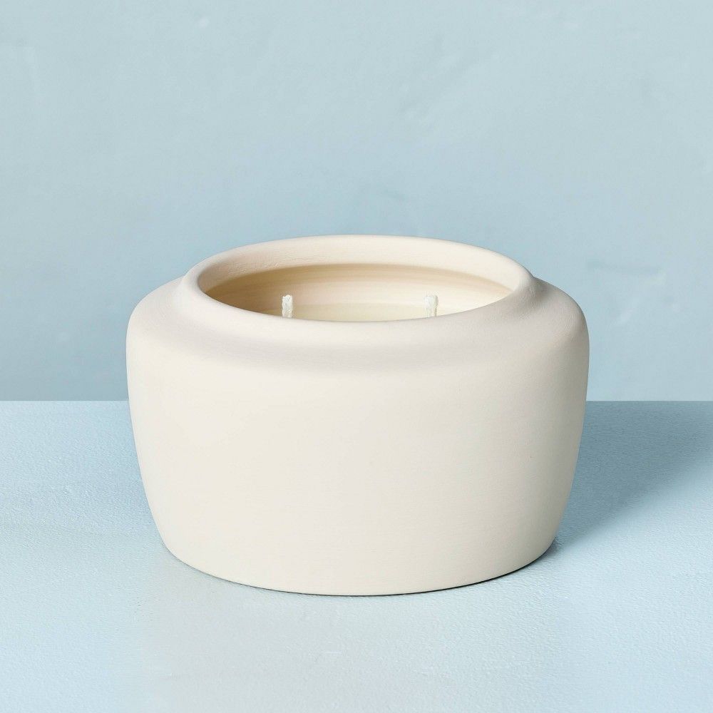 Colored Ceramic Lemon Pie 2-Wick Jar Candle Cream 11oz - Hearth & Hand™ with Magnolia | Target