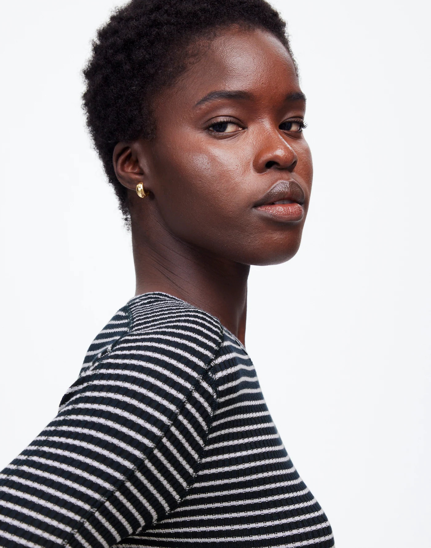 Ribbed Crewneck Long-Sleeve Tee | Madewell