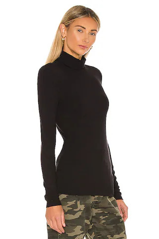 Essential Turtleneck in Black | Revolve Clothing (Global)