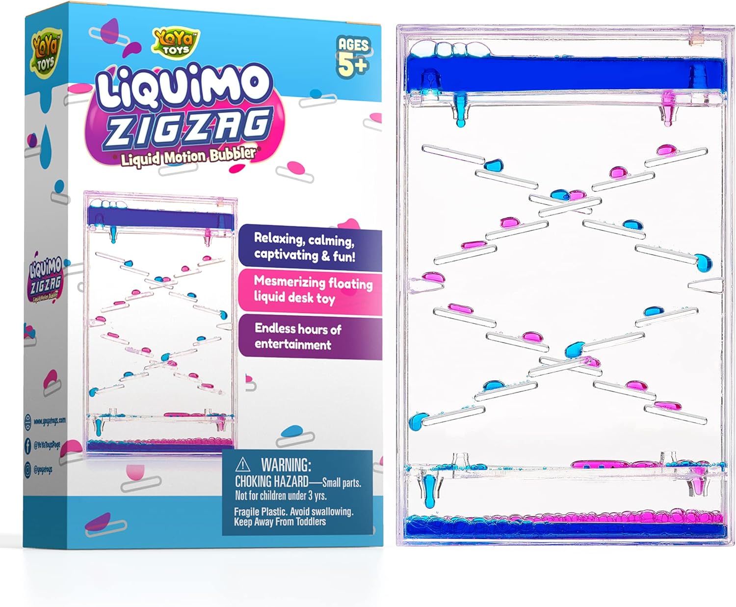 YoYa Toys Liquimo Liquid Zig Zag Motion Bubbler for Kids and Adults - Satisfying Sensory Toys for... | Amazon (US)