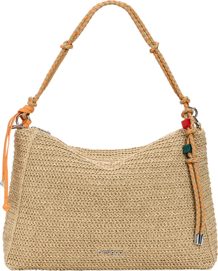 Large Raffia Shoulder Bag | Nordstrom
