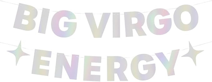 xo, Fetti Big Virgo Energy Birthday Party Iridescent Foil Banner - 5 Ft. | Zodiac Virgo, Horoscop... | Amazon (US)