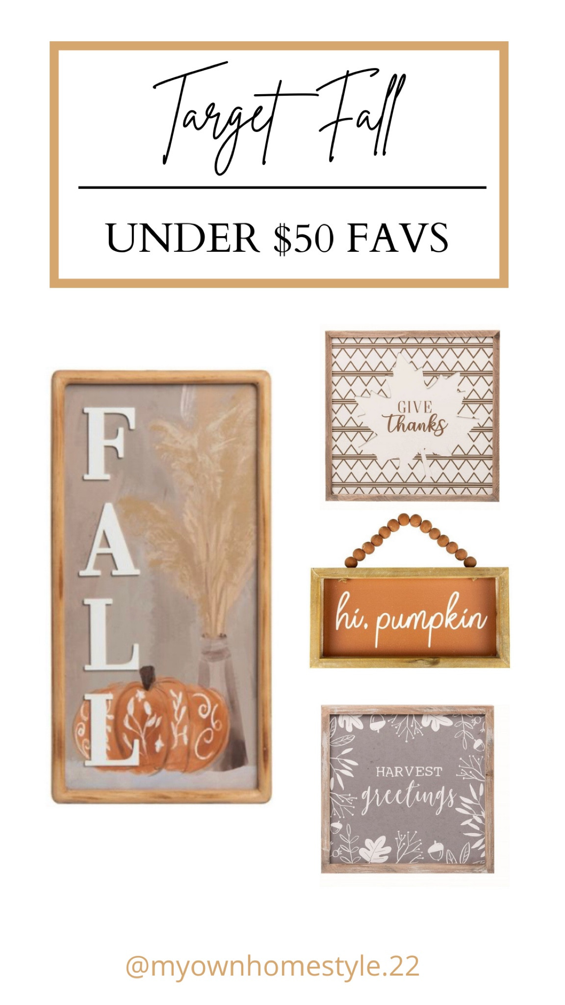 TARGET FALL DECOR UNDER $50 

#LTKhome #LTKunder50 #LTKSeasonal