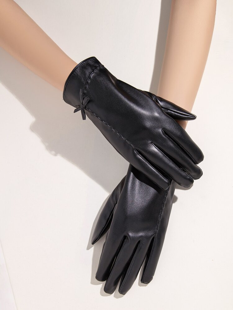 Bow Knot Decor Gloves | SHEIN