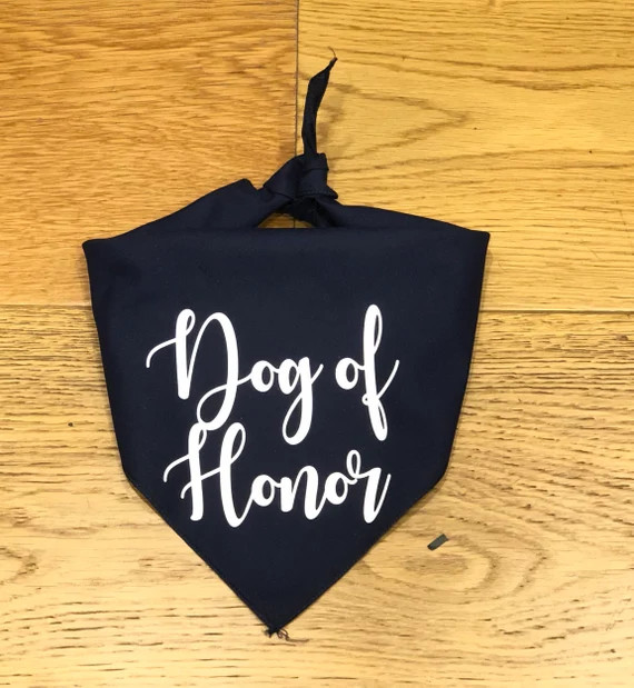 Dog Wedding Bandana, Dog of Honor, Engagement Photos, Save the Date, Bridal Shower Gift, Best Dog... | Etsy (US)