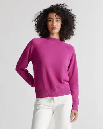 100% Organic Cotton Mockneck Sweater | Quince