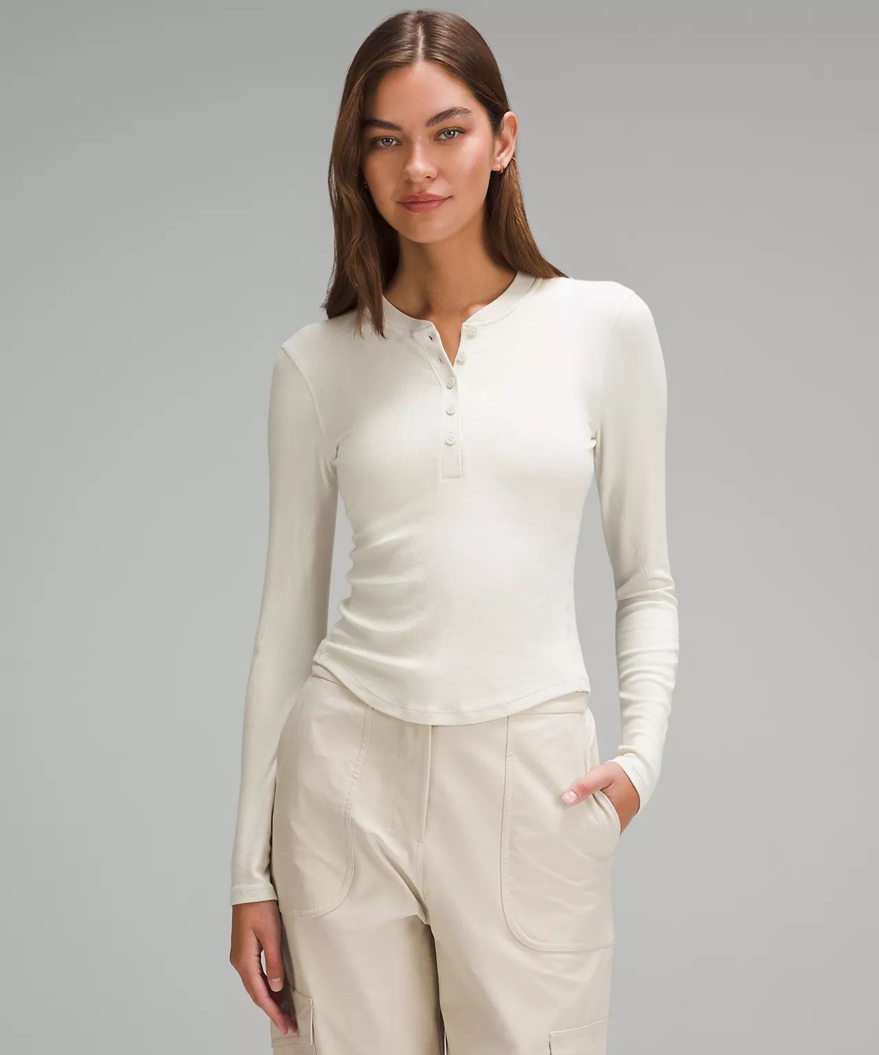 Hold Tight Long-Sleeve Henley | Women's Long Sleeve Shirts | lululemon | Lululemon (US)