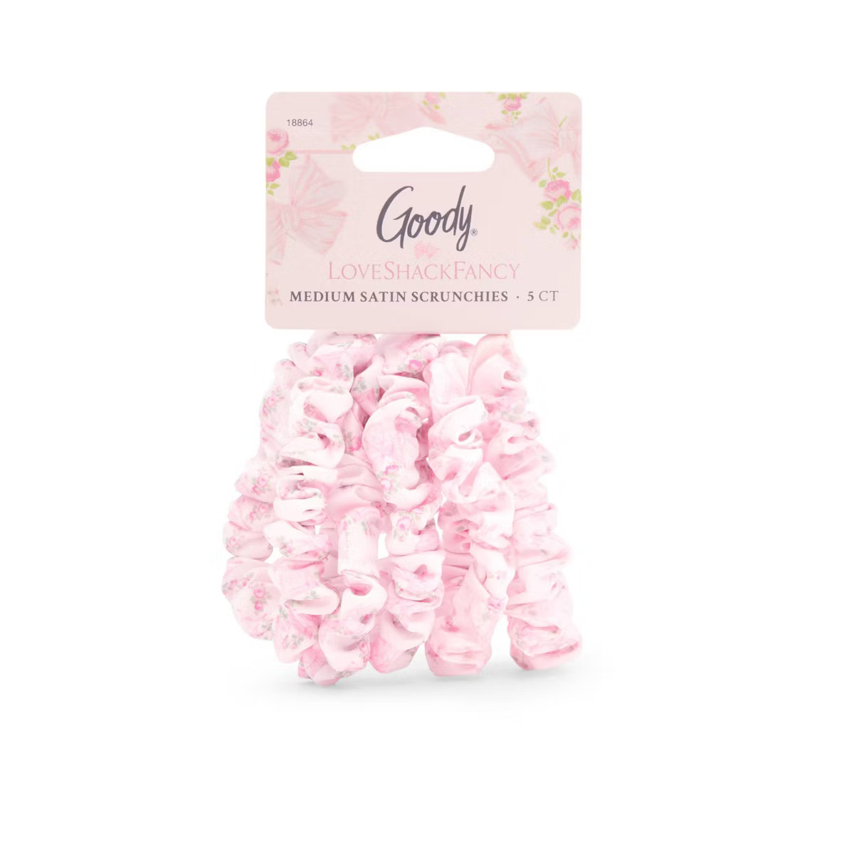 Goody x LoveShackFancy Skinny Satin Scrunchies - Rosa Beaux - 5ct | Target