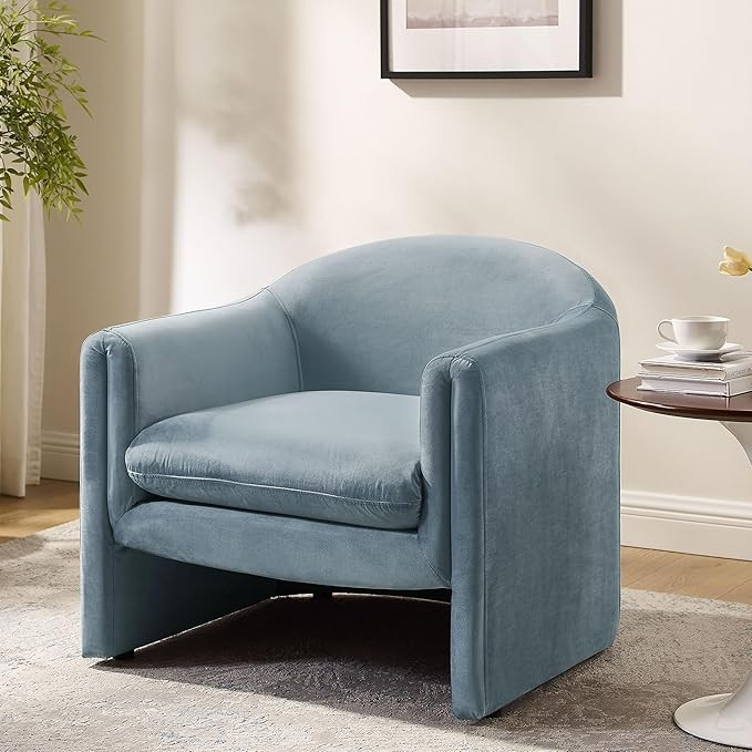 VANOMi 31.2" Accent Chair, Modern Upholstered Living Room Chairs, Comfy Single Sofa Chair for Bed... | Amazon (US)