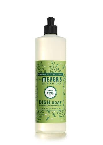 MRS. MEYER'S CLEAN DAY Liquid Dish Soap, Biodegradable Formula, Limited Edition Iowa Pine, 16 fl. oz | Amazon (US)