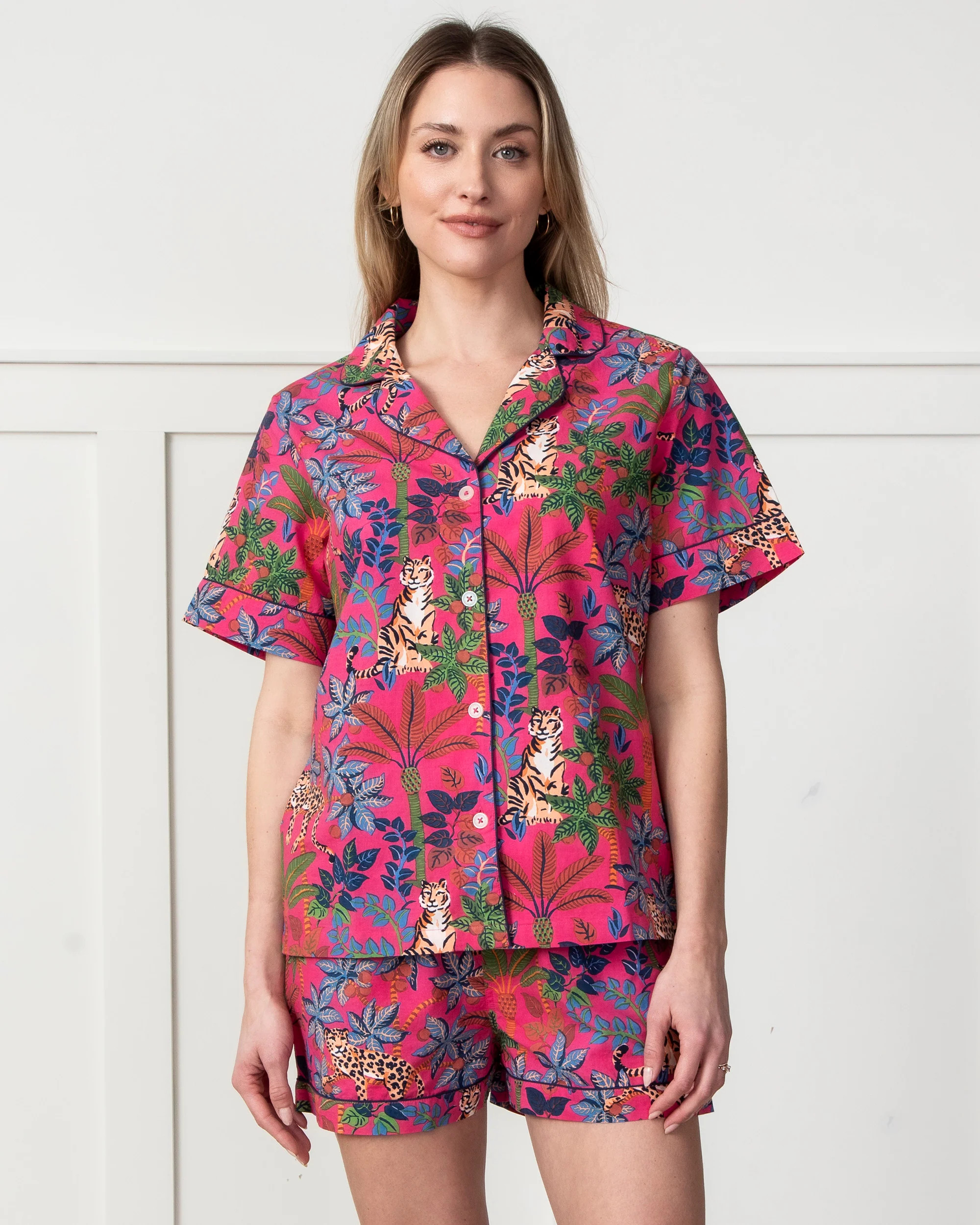 Big Cat Energy - Short Sleep Set - Fuchsia | Printfresh