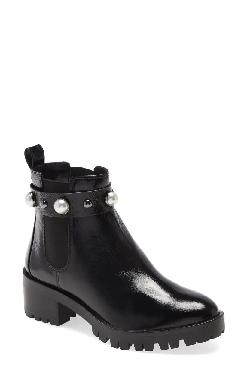 Karl Lagerfeld Paris Pola Studded Chelsea Bootie (Women) | Nordstrom