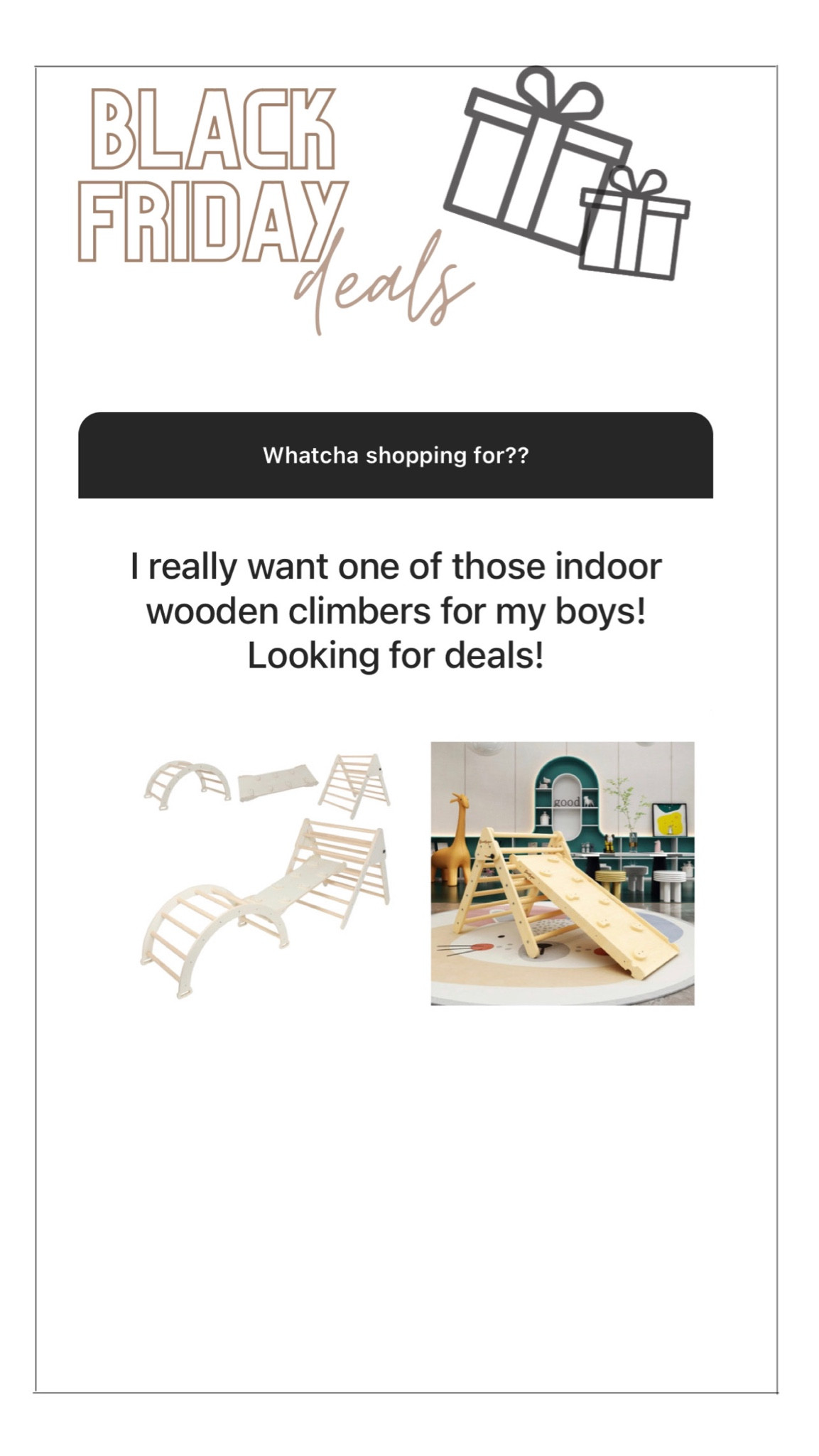 Montessori wooden climbing toys 

#LTKHoliday #LTKGiftGuide #LTKCyberweek