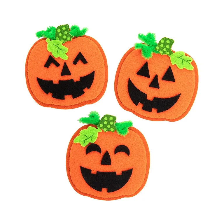 Halloween Jack-O’-Lantern Magnet Craft Kit, Makes 12, Craft Kits, Halloween, 12 Pieces | Walmart (US)