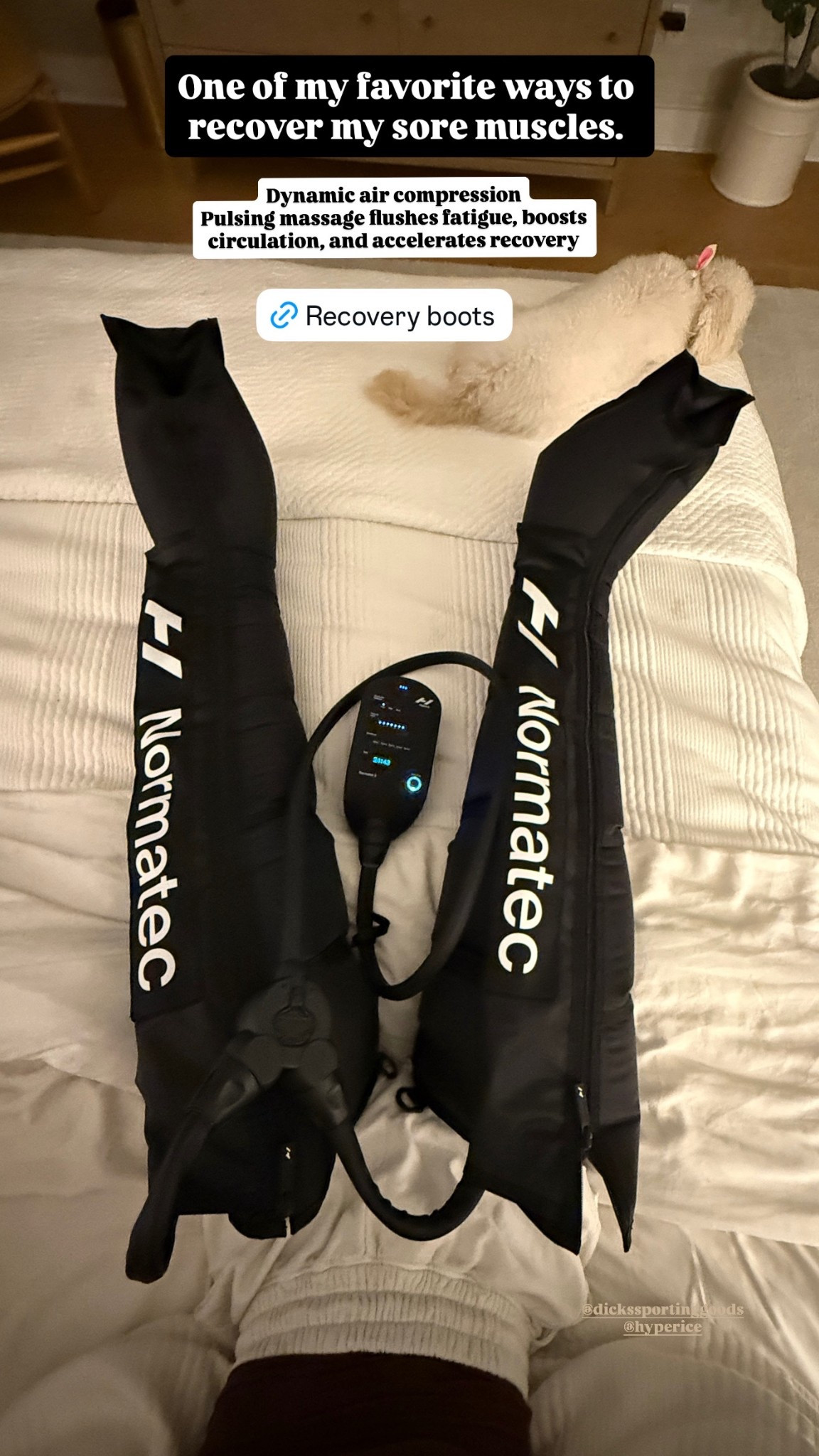 Recovery must have, everyone in our house uses them, post gym or the kids post game or practice recovery. Soo good #active #recovery #selfcare #mothersday #sports

#LTKMothersDay #LTKfitnessgoals #LTKselfcare