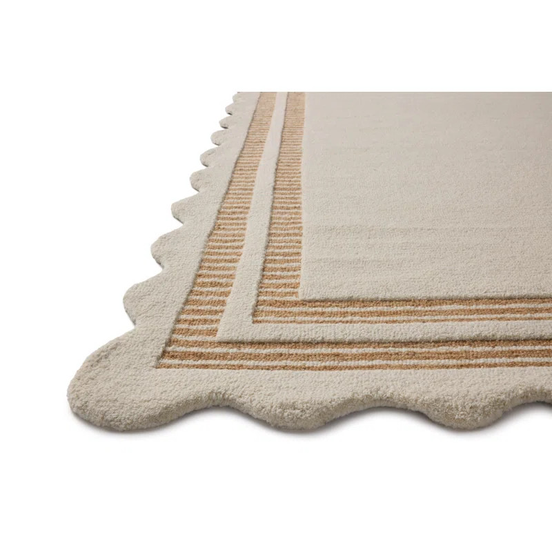 Chris Loves Julia x Loloi Scottie Ivory / Rust Area Rug | Wayfair North America