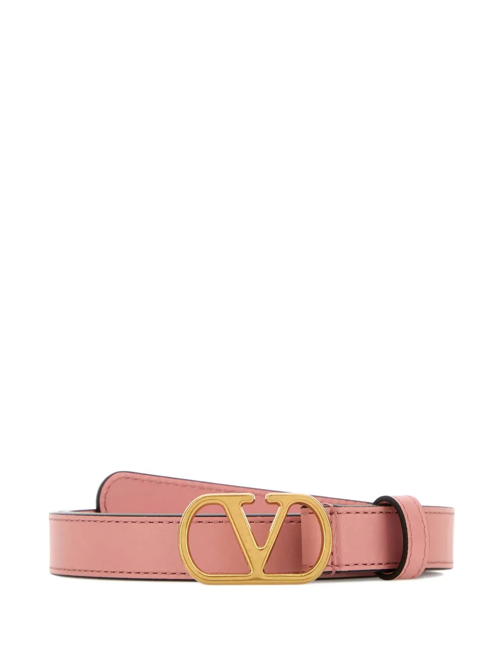 Valentino Garavani VLogo Leather Belt | Pink | FARFETCH | Farfetch Global
