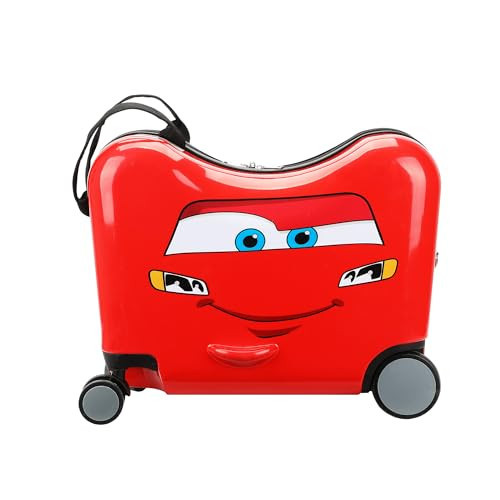 Disney's Cars Lightning McQueen Ride-On 18" Suitcase For Kids & Toddlers | Amazon (US)
