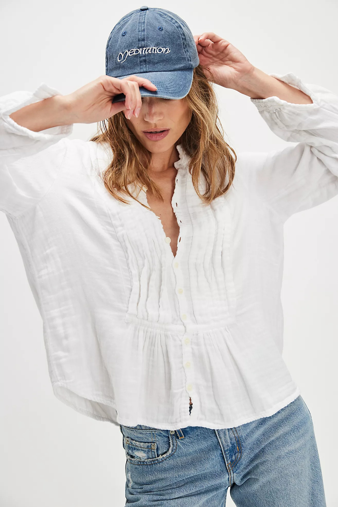 CP Shades Claudine Tuck Top | Free People (Global - UK&FR Excluded)