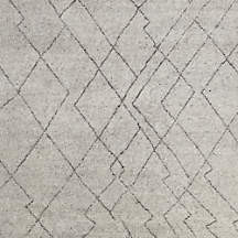Tangier Wool Hand-Knotted Grey Moroccan Area Rug 6'x9' + Reviews | Crate & Barrel | Crate & Barrel