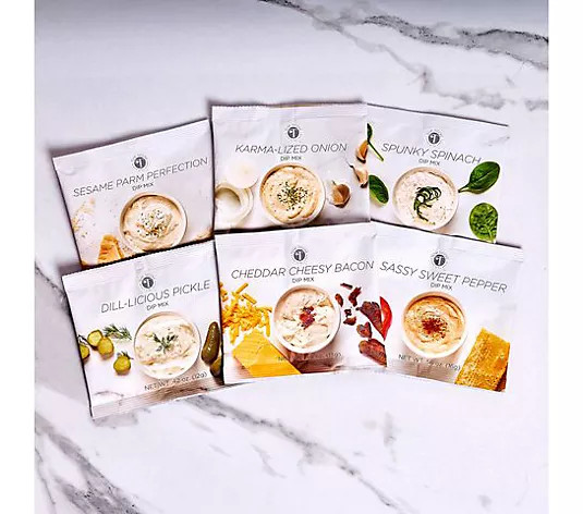 Temp-tations Set of 6 Variety Pack Dip, Dip, Hooray! | QVC