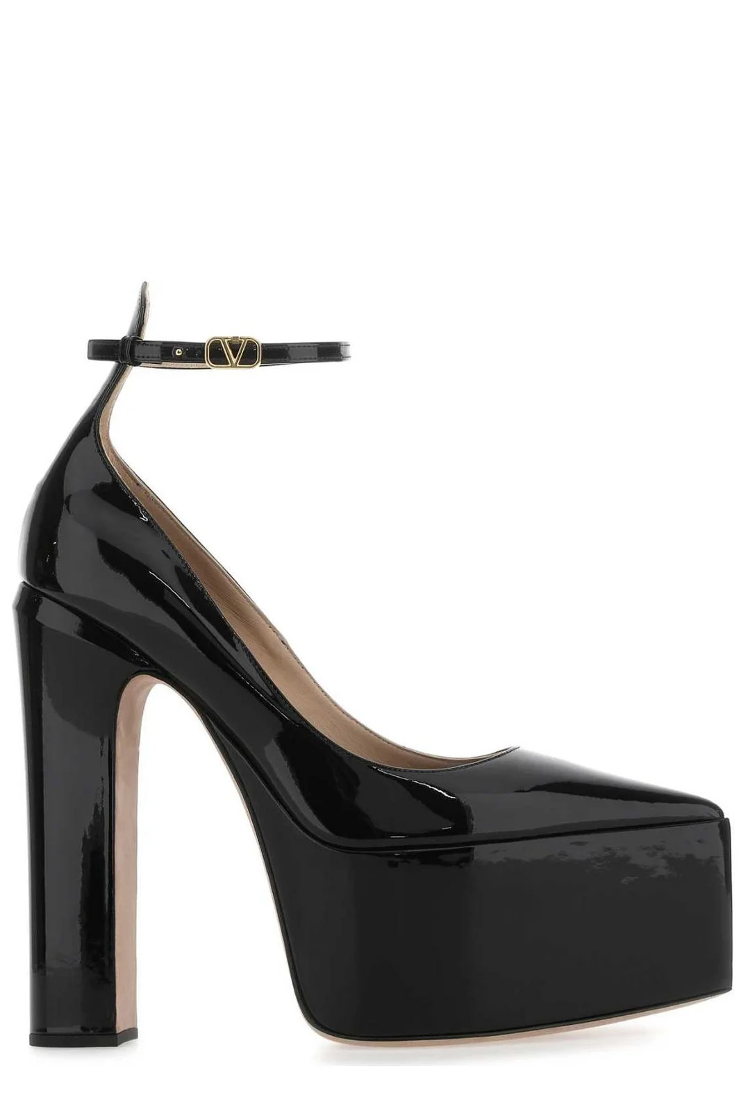 Valentino Tan-Go VLogo Plaque Platform Pumps | Cettire Global