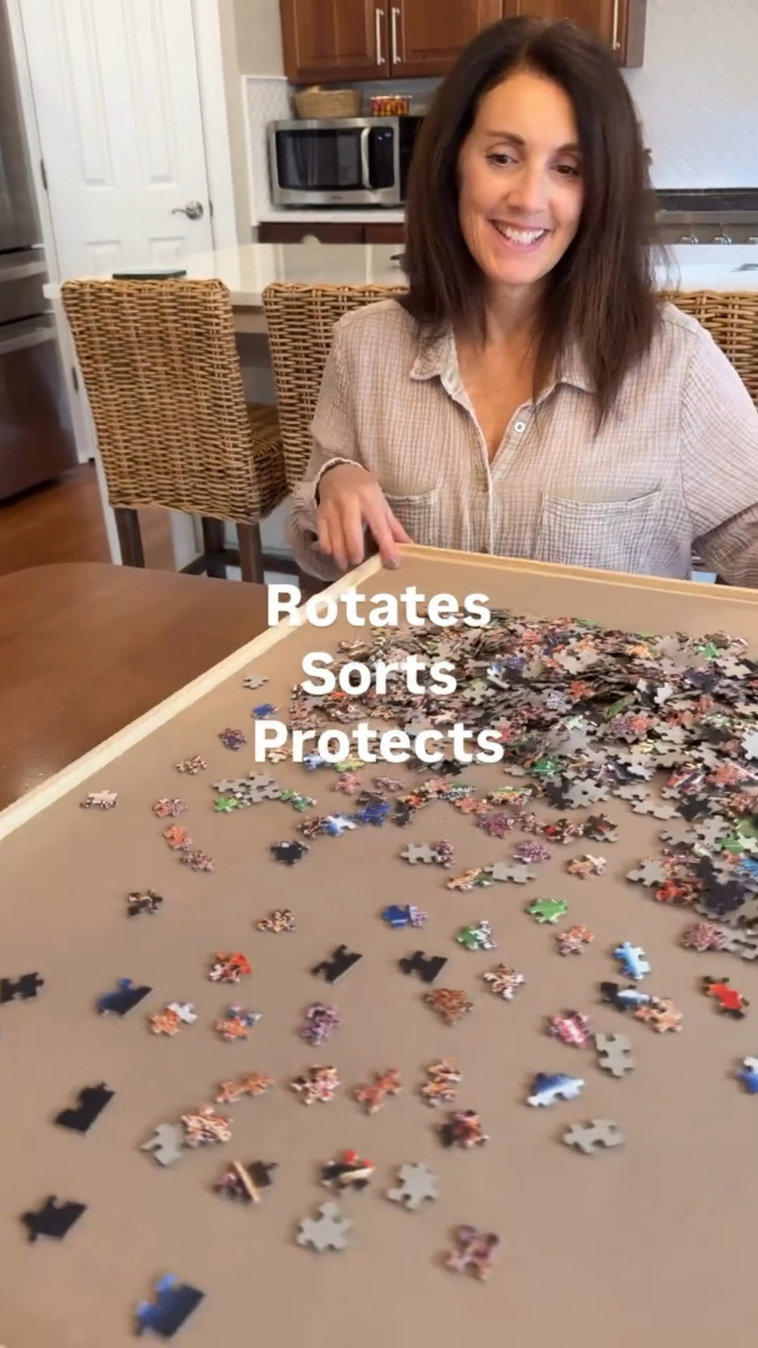 Upgrade your fall puzzle nights with the ultimate setup for puzzle lovers. The All4Jig 1500-piece rotating puzzle board keeps pieces organized with drawers, a protective cover, and a smooth spin for easy puzzling. Perfect for empty nesters, cozy autumn evenings, and anyone looking for a relaxing screen-free hobby. Great puzzle accessories, organization solutions, and gifts for puzzle lovers.


#LTKSeasonal #LTKHome #LTKFamily