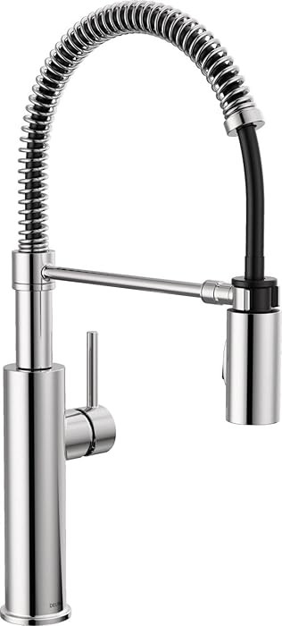 Delta Antoni Pro Style Commercial Kitchen Faucet with Pull Down Sprayer, Chrome Single Hole Kitch... | Amazon (US)