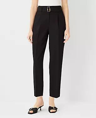 The Belted Taper Pant - Curvy Fit | Ann Taylor (US)