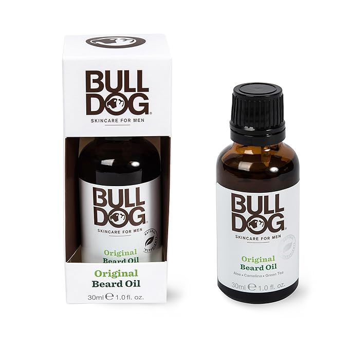 Bulldog Mens Skincare and Grooming Original Beard Oil for Men with Aloe, Camelina & Green Tea, 1 ... | Amazon (US)