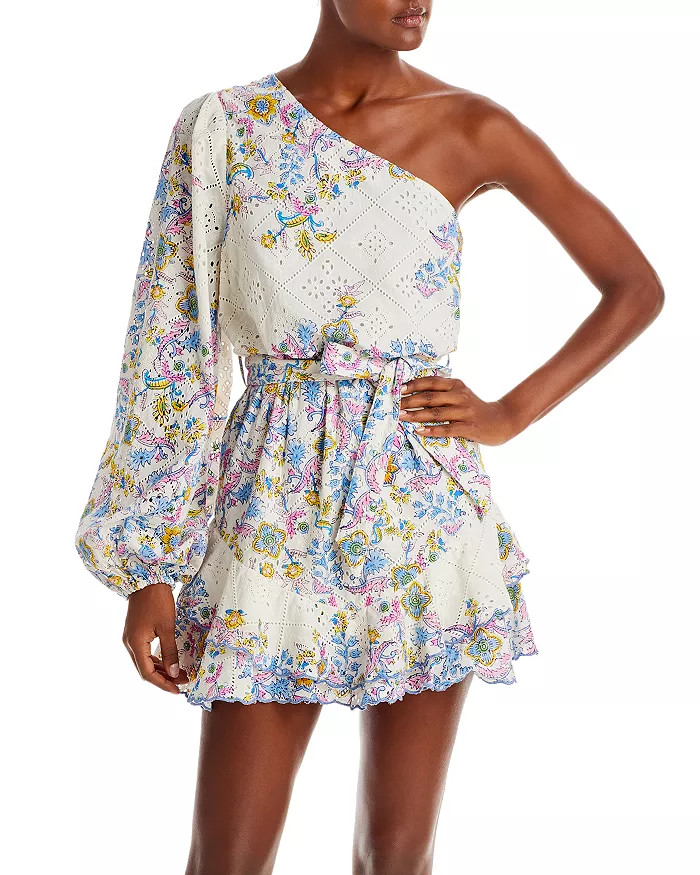 Floral Eyelet One Shoulder Dress | Bloomingdale's (US)