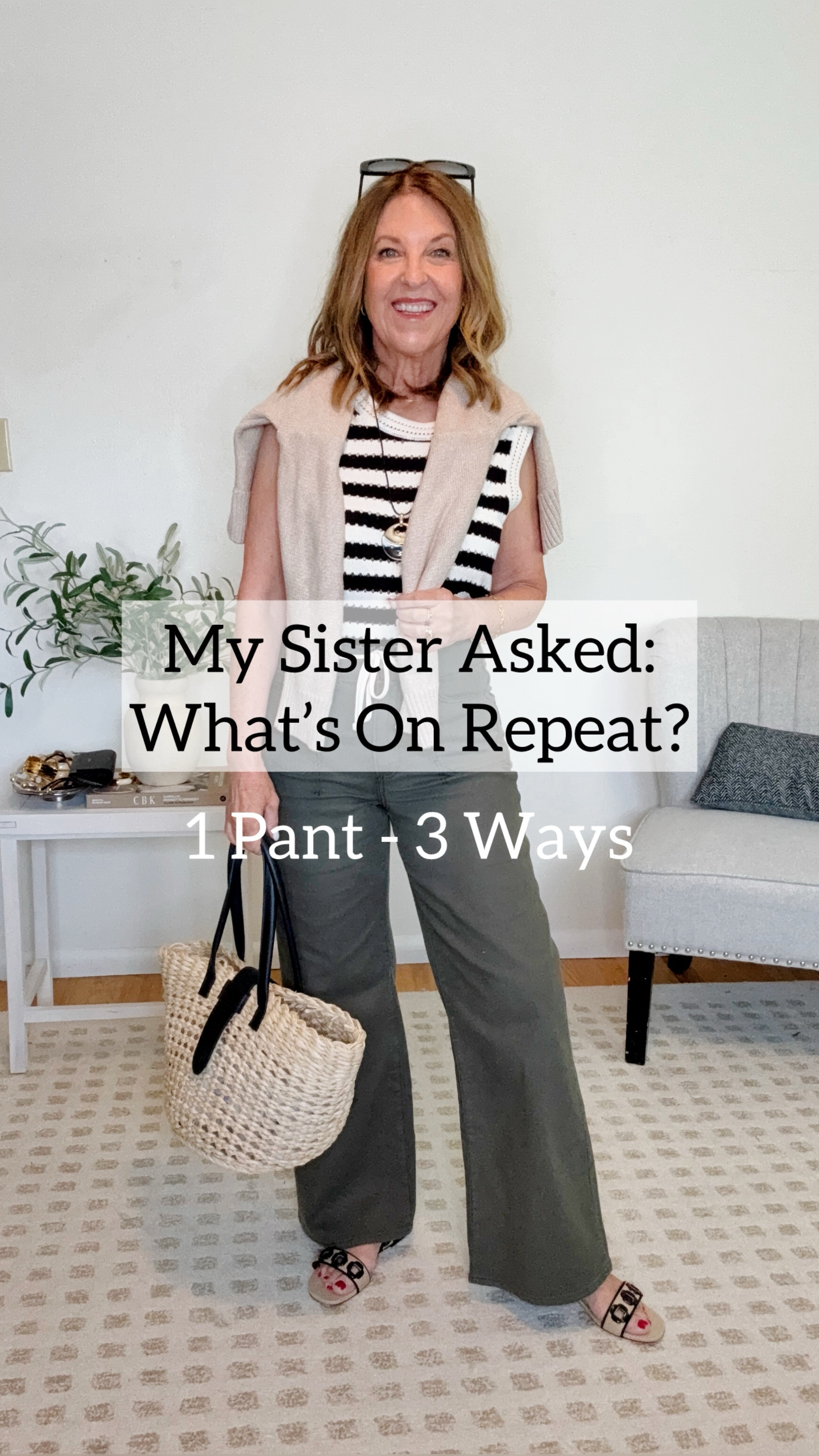 
My sister asked me what I like wearing lately. 

She knows I’m an outfit repeater. Ha! These wide-leg drawstring pants are what I’ve been reaching for lately. They’re comfortable, casual, and cute to wear to run errands, go to casual dinner or at home. 

I’ve styled them three ways. Which is your favorite? 

#LTKOver40 #LTKPetite #LTKStyleTip