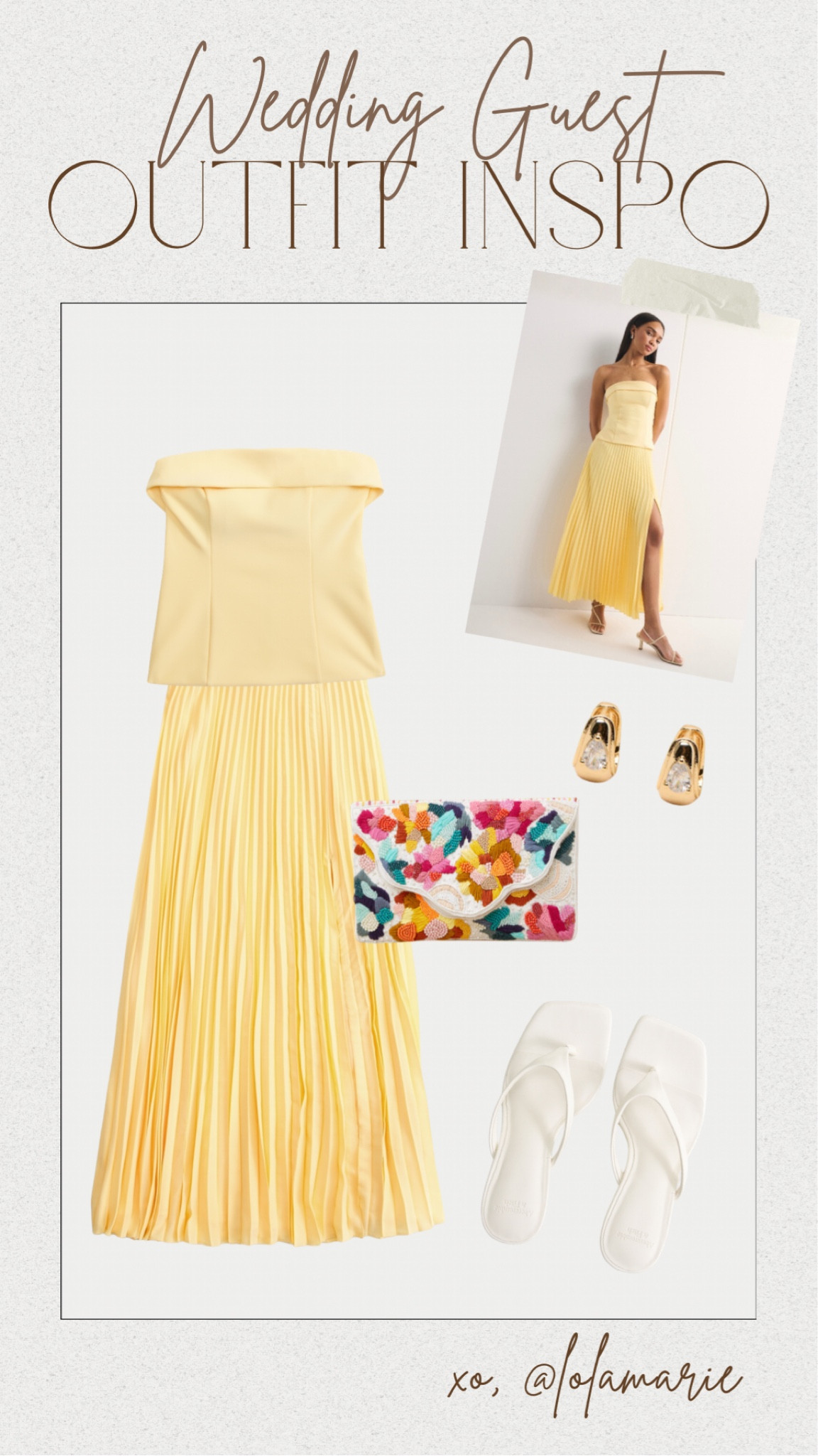 Spring Wedding Guest Style 💛

@Lulus @abercrombie 


#LTKWedding #LTKSeasonal #LTKootd