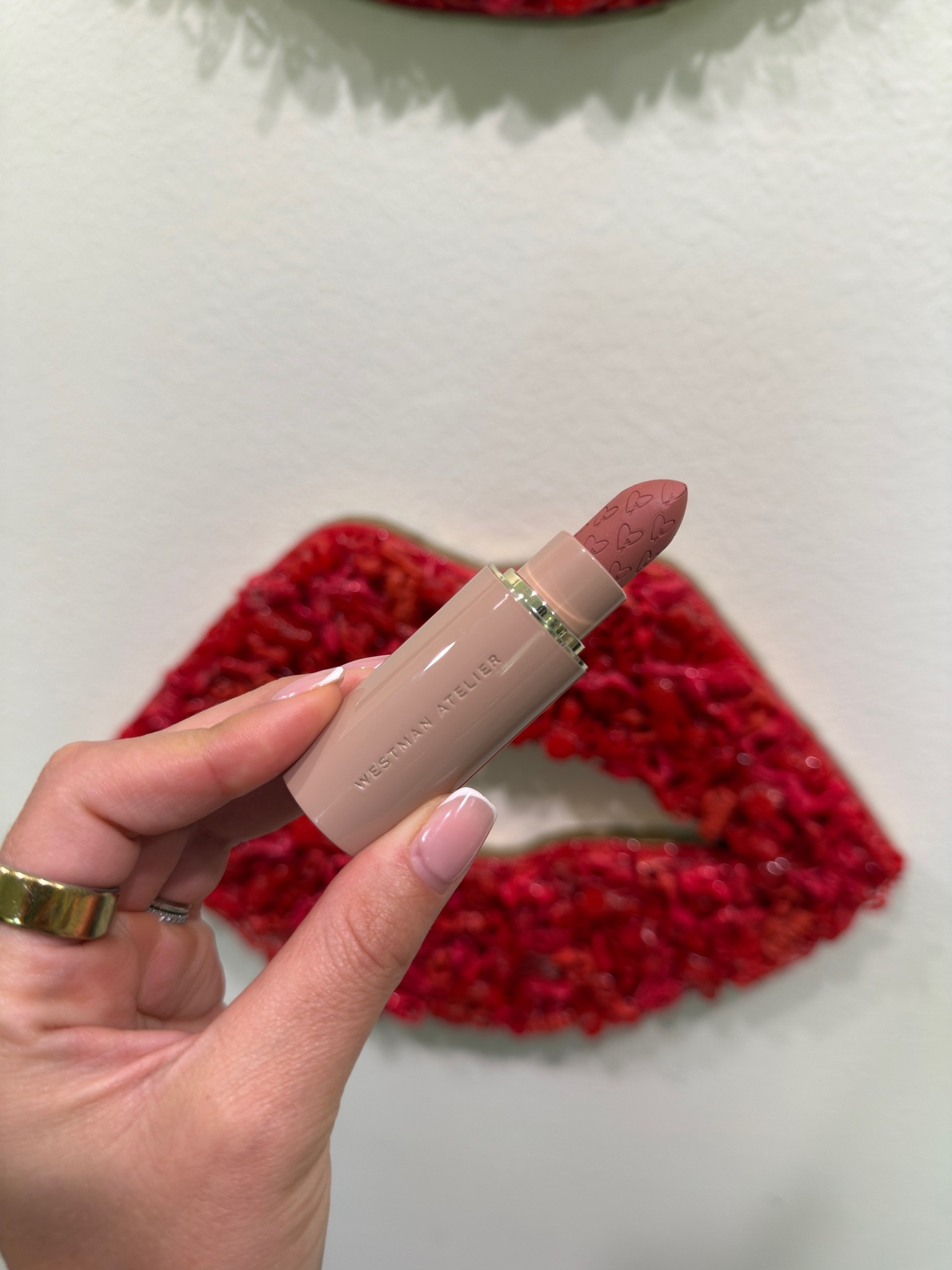The matte lip that doesn't punish you for wearing it.Westman Atelier's Lip Suede Matte in Petal is the shade I'd recommend to anyone who wants a clean, wearable pink that works across skin tones without reading too cool or too bubblegum. One swipe, no feathering, and the Hydro Suede Technology actually delivers on the hydration promise — it goes on like a balm and stays matte without that tight, dry feeling that makes most matte lipsticks unbearable by hour two.Peptides, Vitamins C and E, clean ingredients, refillable packaging with a magnetic mirrored cap. At $50 you're paying for a formula that's genuinely different from a drugstore matte — the plumping and nourishing is real, not marketing language.Petal is the everyday pink that makes your face look awake without trying. That's the whole pitch. 

 