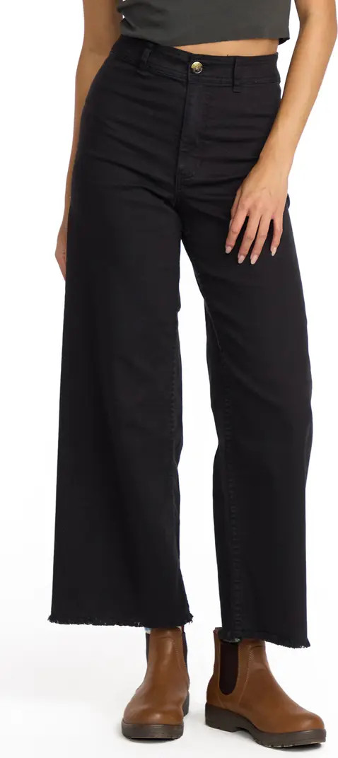 Free Fall Stretch Crop Wide Leg Pants | Nordstrom