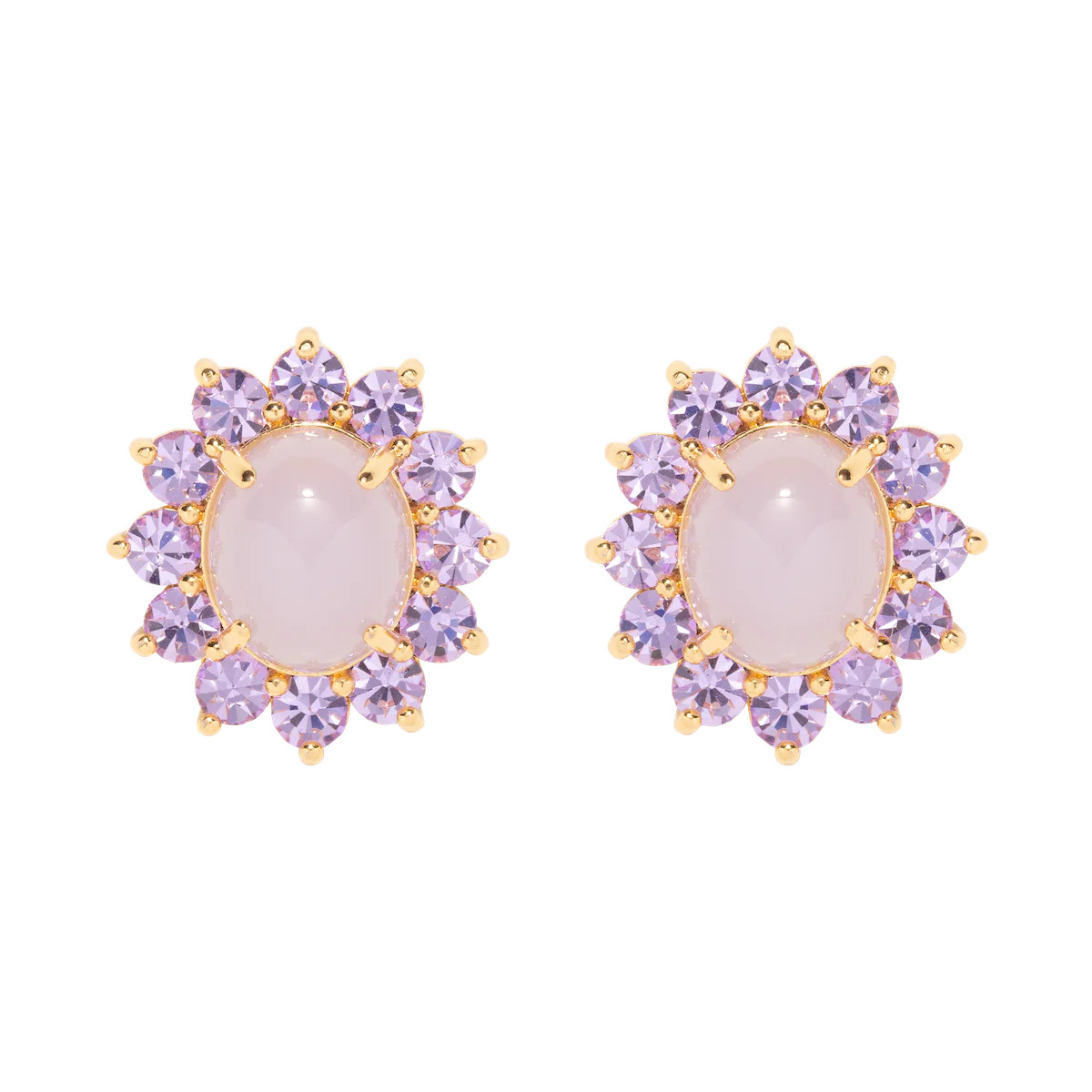 Georgie Stud Earrings in Violet | Loren Hope Designs