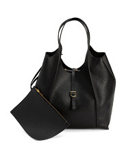 Leather Tote With Inside Pouch | Handbags | Marshalls | Marshalls