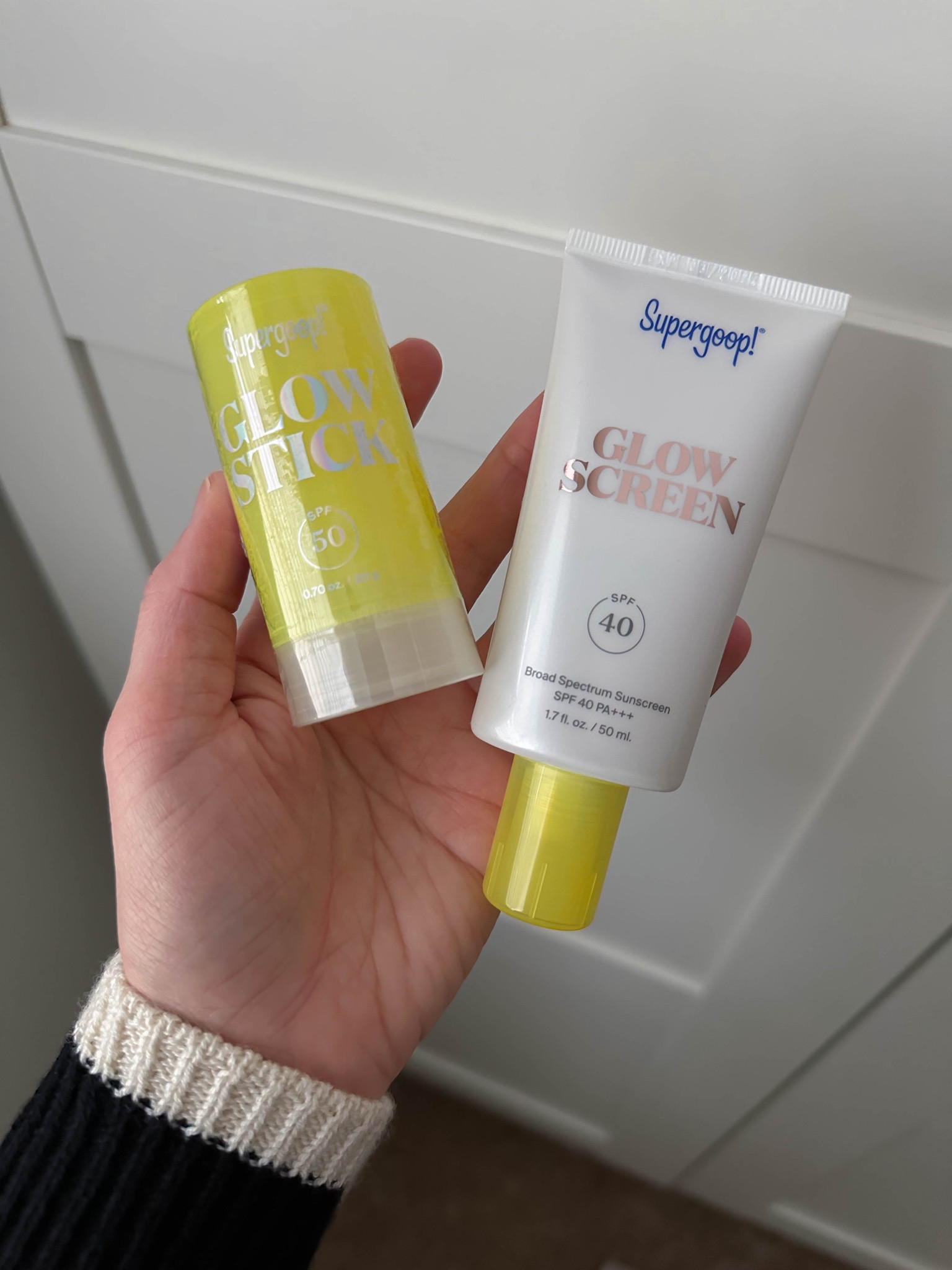 SUPERGOOP is such a luxury so it makes them a great gift to give. I wear Glow Screen everyday. Gives the best glow and really makes your makeup so dewy. Love this glow stick too. So convienent to have in your purse in the Summer 
