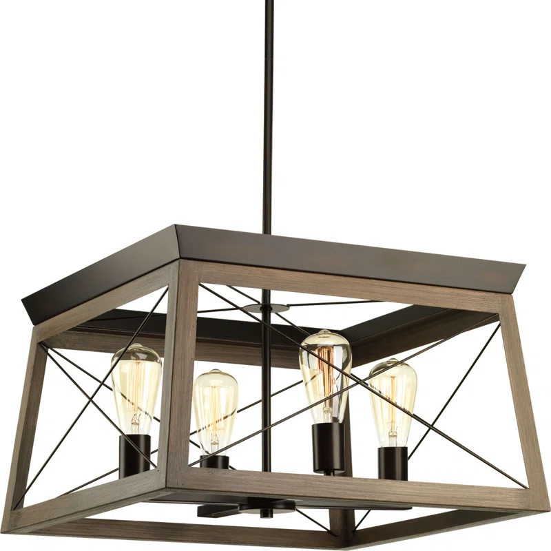 Kowalewski 4 - Light Lantern Square Chandelier | Wayfair North America
