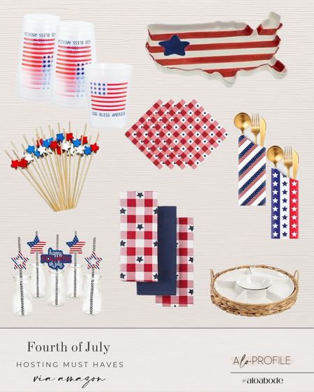 Amazon Fourth of July Essentials // Independence day decor, Amazon 4th of July decor, 4th of July party decor, Amazon home decor, Amazon home finds, Amazon holiday decor, Amazon prime deals