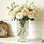 Amazon.com: BLOFLO Embossed Glass Vase, 7'' Crystal Glass Vases, Pedestal Big Base Glass Bouquet ... | Amazon (US)
