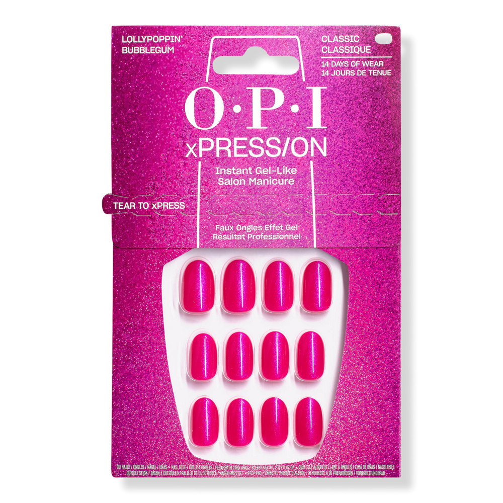 OPI xPRESS/ON Holiday Collection - Lollypoppin’ Bubblegum ​ | Ulta